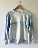 BABY BLUE TIE DYE RAGLAN VINTAGE SWEATSHIRT