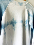 BABY BLUE TIE DYE RAGLAN VINTAGE SWEATSHIRT