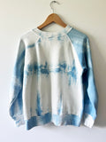 BABY BLUE TIE DYE RAGLAN VINTAGE SWEATSHIRT