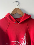 1982 RED SAN FRANCISCO VINTAGE HOODIE SWEATSHIRT