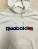 80'S WHITE REEBOK HOODIE VINTAGE SWEATSHIRT