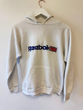80'S WHITE REEBOK HOODIE VINTAGE SWEATSHIRT