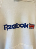 80'S WHITE REEBOK HOODIE VINTAGE SWEATSHIRT