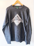 GREY - WHITE ORIGINAL BEAVER CANOE OMER STRINGER VINTAGE SWEATSHIRT S/M