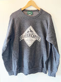 GREY - WHITE ORIGINAL BEAVER CANOE OMER STRINGER VINTAGE SWEATSHIRT S/M