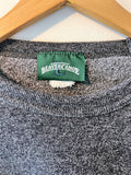 GREY - WHITE ORIGINAL BEAVER CANOE OMER STRINGER VINTAGE SWEATSHIRT S/M