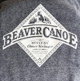 GREY - WHITE ORIGINAL BEAVER CANOE OMER STRINGER VINTAGE SWEATSHIRT S/M