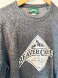 GREY - WHITE ORIGINAL BEAVER CANOE OMER STRINGER VINTAGE SWEATSHIRT S/M