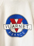 80'S VUARNET ICONIC LOGO WHITE RAGLAN VINTAGE SWEATSHIRT