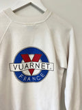 80'S VUARNET ICONIC LOGO WHITE RAGLAN VINTAGE SWEATSHIRT