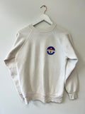 80'S VUARNET ICONIC LOGO WHITE RAGLAN VINTAGE SWEATSHIRT
