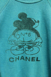 TEAL MICKEY + CHANEL RAGLAN VINTAGE SWEATSHIRT