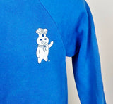 80'S BLUE PILLSBURY DOUGH BOY VINTAGE SWEATSHIRT