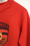 1980's PORSCHE RED RAGLAN VINTAGE SWEATSHIRT
