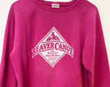 HOT PINK 80's BEAVER CANOE OMER STRINGER VINTAGE SWEATSHIRT