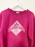 HOT PINK 80's BEAVER CANOE OMER STRINGER VINTAGE SWEATSHIRT