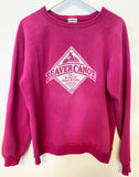 HOT PINK 80's BEAVER CANOE OMER STRINGER VINTAGE SWEATSHIRT