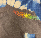 Rainbow Hand Embroidered Vintage Sweatshirt