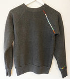Rainbow Hand Embroidered Vintage Sweatshirt