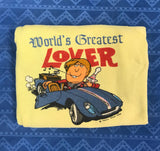 60’s ‘WORLD’S GREATEST LOVER’ SHORTSLEEVED VINTAGE SWEATSHIRT