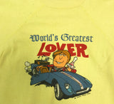 60’s ‘WORLD’S GREATEST LOVER’ SHORTSLEEVED VINTAGE SWEATSHIRT