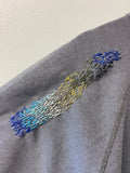 Grey St. Tropez Hand Embroidered Vintage Sweatshirt
