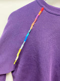 Hawaii Purple Hand Embroidered Vintage Sweatshirt