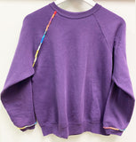 Hawaii Purple Hand Embroidered Vintage Sweatshirt