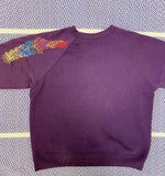 Hawaii Purple Hand Embroidered Vintage Sweatshirt