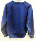RARE! 80's ROYAL BLUE + RED FLOCKED BEAVER CANOE OMER STRINGER VINTAGE SWEATSHIRT