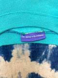 Teal Hand Embroidered Vintage Sweatshirt