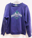 PURPLE 80's BEAVER CANOE OMER STRINGER VINTAGE SWEATSHIRT