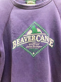 PURPLE 80's BEAVER CANOE OMER STRINGER VINTAGE SWEATSHIRT