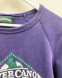 PURPLE 80's BEAVER CANOE OMER STRINGER VINTAGE SWEATSHIRT
