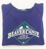 PURPLE 80's BEAVER CANOE OMER STRINGER VINTAGE SWEATSHIRT