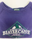 PURPLE 80's BEAVER CANOE OMER STRINGER VINTAGE SWEATSHIRT