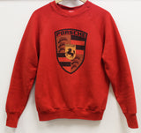 1980's PORSCHE RED RAGLAN VINTAGE SWEATSHIRT
