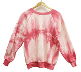 PINK TIE DYE RAGLAN VINTAGE SWEATSHIRT