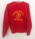 RED UNITED STATES MARINES' VINTAGE SWEATSHIRT