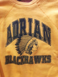 YELLOW ADRIAN BLACKHAWKS VINTAGE SWEATSHIRT