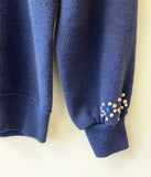 Recycled Sequin Navy Vintage Sweatshirt