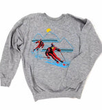 1980’s SKI MOUNTAIN HEATHERED GREY RAGLAN VINTAGE SWEATSHIRT
