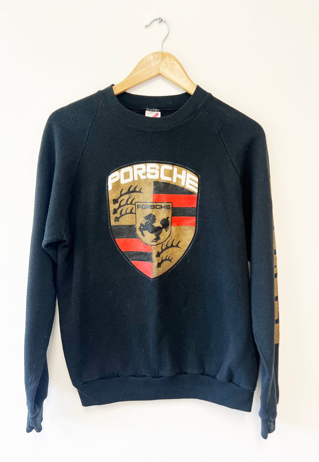VINTAGE BLACK PORSCHE SWEATSHIRT