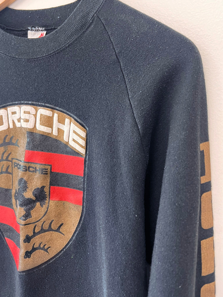 VINTAGE BLACK PORSCHE SWEATSHIRT