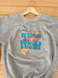 GREY 'IT TAKES A STUD TO BUILD A HOUSE' VINTAGE SWEATSHIRT - S