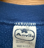 COBALT BLUE 80'S CALIFORNIA PALM TREE WITH MOON VINTAGE SWEATSHIRT - S/M
