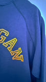 70's MICHIGAN NAVY RAGLAN VINTAGE SWEATSHIRT - M/L