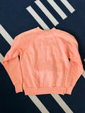 80'S FADED NEON ORANGE RAGLAN VINTAGE  SWEATSHIRT - XS/S
