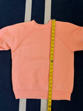 80'S FADED NEON ORANGE RAGLAN VINTAGE  SWEATSHIRT - XS/S