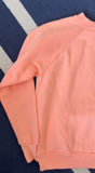 80'S FADED NEON ORANGE RAGLAN VINTAGE  SWEATSHIRT - XS/S